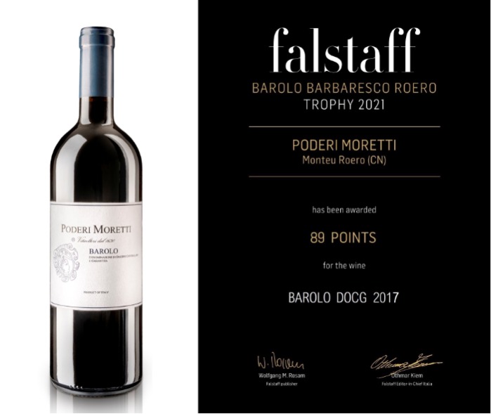 Poderi Moretti Barolo Docg 2017 Falstaff 89 punti